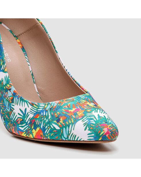 Escarpins Makea jungle multicolore - Talon 9 cm