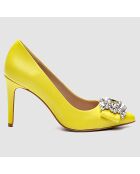 Escarpins en Cuir Manifika jaunes - Talon 9 cm