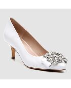 Escarpins en Cuir Memia blancs - Talon 6 cm