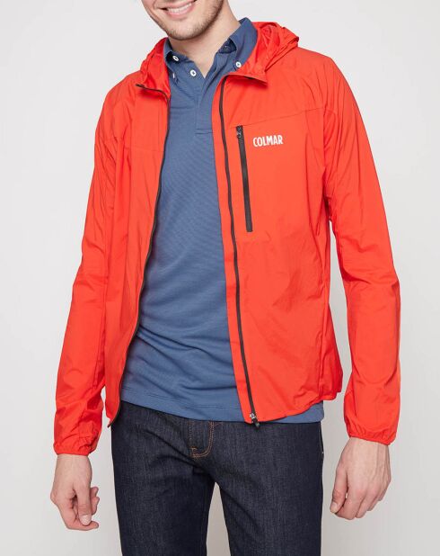 Veste Stretch Packable Windblock rouge orange