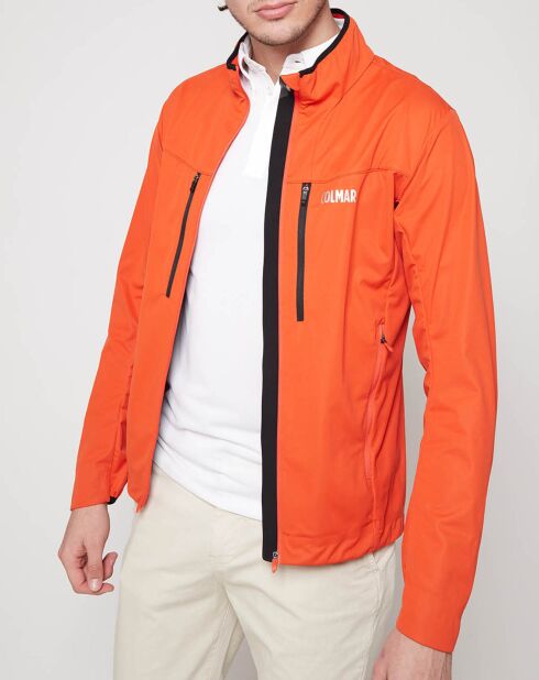 Orangerote WaterShield Stretchjacke
