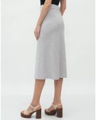 Hellgrau/weißer Rock Katherine