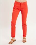 Pantalon Chino slim rouge