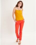 Pantalon Chino slim rouge