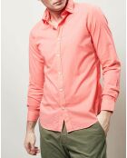 Chemise slim Sammy corail