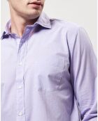 Chemise regular Paul mauve