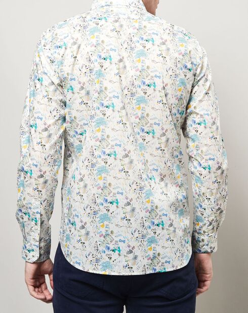 Chemise slim Sammy imprimé blanc/multicolore