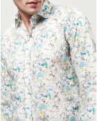 Chemise slim Sammy imprimé blanc/multicolore