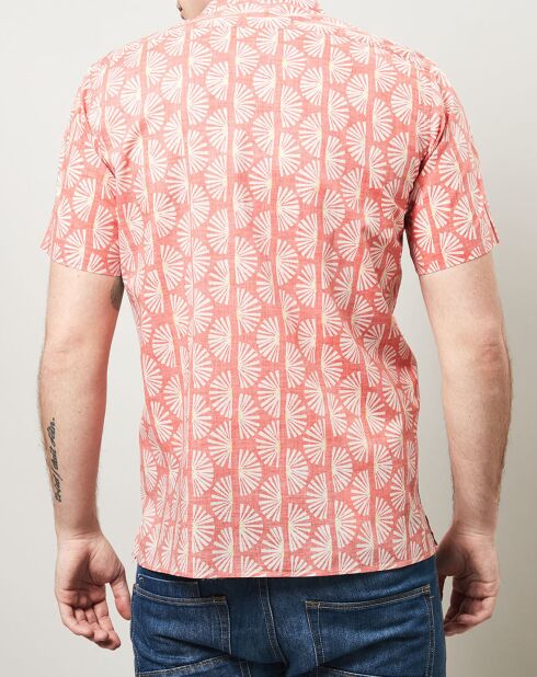 Chemise slim Slam imprimé rouge/blanc