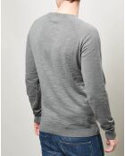 Pull Crew Slub gris foncé