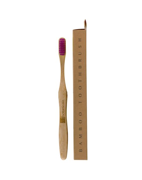 Brosse à dents en bambou violette