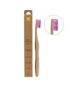 Brosse à dents en bambou violette