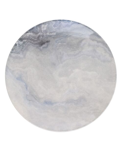 Service de table en Porcelaine dégradé blanc/gris/bleu - 24 pièces