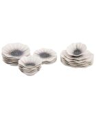 Service de table en Porcelaine multicolore - 24 pièces