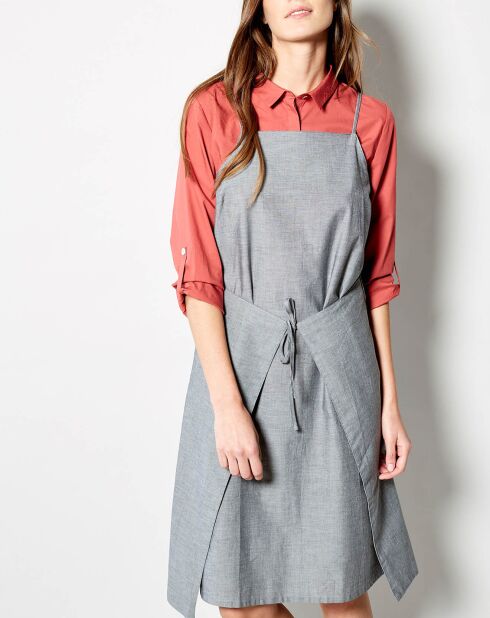 Grijze katoenen jurk Rodriguez