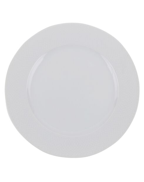 Service de table en Porcelaine blanc - 24 pièces
