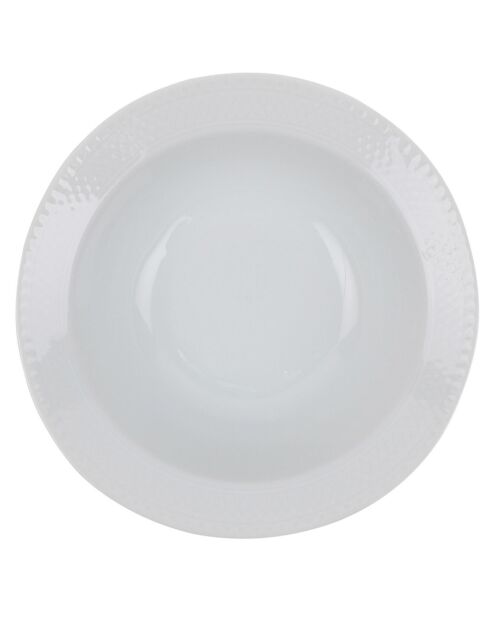 Service de table en Porcelaine blanc - 24 pièces