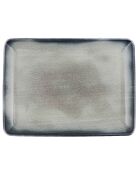 Service de table en Porcelaine bleu foncé/marron - 26 pièces