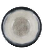 Service de table en Porcelaine bleu foncé/marron - 26 pièces