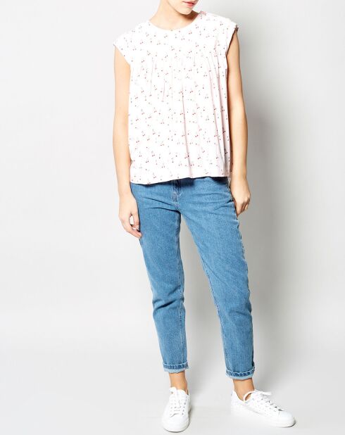 Top Tutifrou imprimé rose pâle