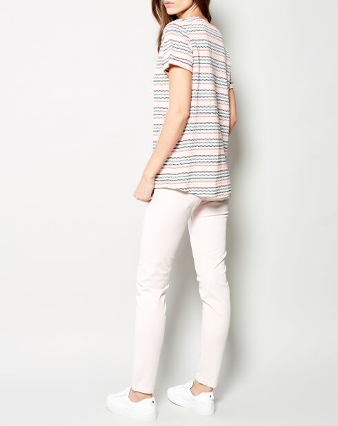 T-Shirt en Lin & Coton Azzura multicolore