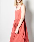 Robe longue Renoir en Coton terracotta