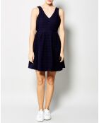 Robe Renata patineuse bleu marine