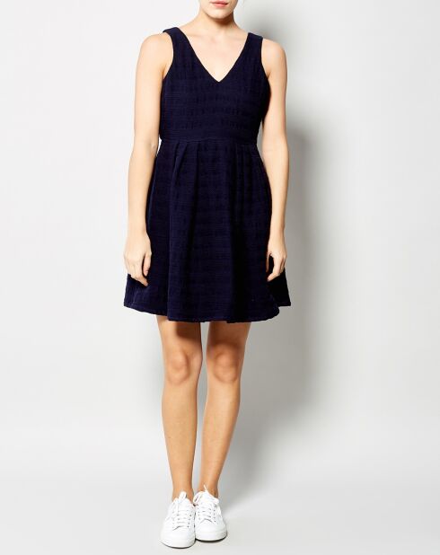 Robe Renata patineuse bleu marine