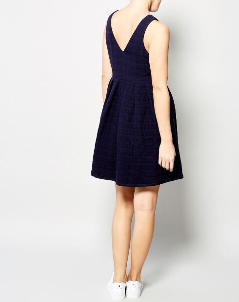 Robe Renata patineuse bleu marine