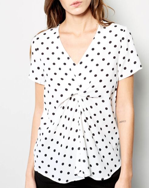 Türkisfarbenes, gepunktetes Top