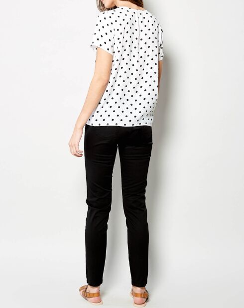 Türkisfarbenes, gepunktetes Top