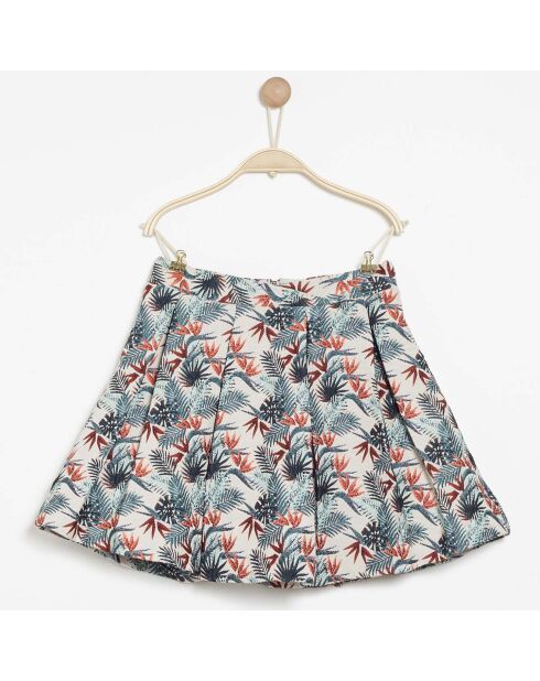 Jupe Jokary crème/vert/orange