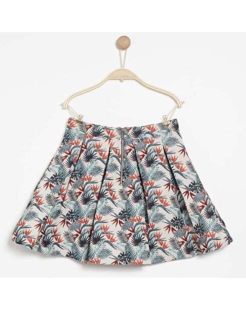 Jupe Jokary crème/vert/orange