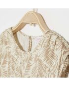 Robe Ramsey imprimé tropical sable
