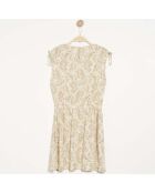 Robe Ramsey imprimé tropical sable