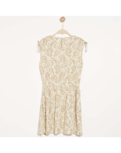 Robe Ramsey imprimé tropical sable