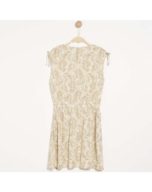 Robe Ramsey imprimé tropical sable