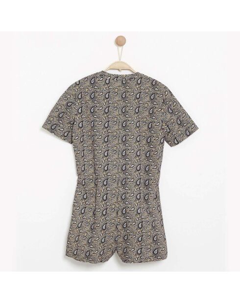 Combinaison Yasmy en Coton bleu marine