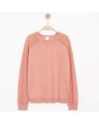 Pull Majoury en Maille mélangée rose