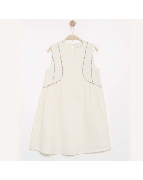 Revery crèmekleurige katoenen jurk