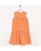 Robe Romanty en Coton orange