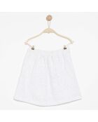 Jupe Jipsy en Coton à broderie blanche