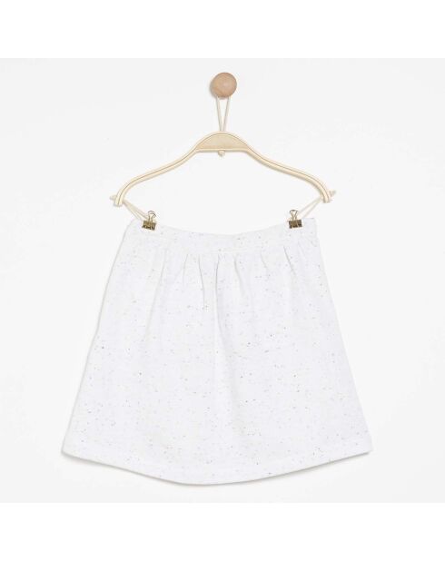 Jupe Jipsy en Coton à broderie blanche