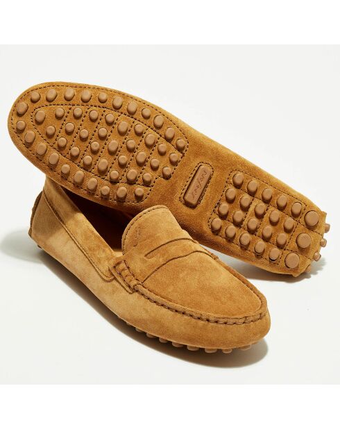 Mocassins en Velours de Cuir Lena oisette