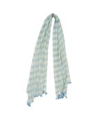 Étole 100% Coton Amarres turquoise - 85x200 cm
