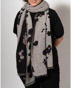 Écharpe 100% Laine Lucius blanche - 65x220 cm