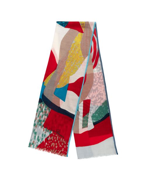 Étole en Coton Salsa rouge - 50x180 cm