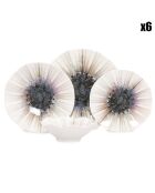 Service de table en Porcelaine multicolore - 24 pièces