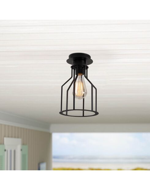 Suspension Alacati  noire - 17x26 cm