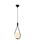 Sospensione nera Mudoni - 20x15x136 cm